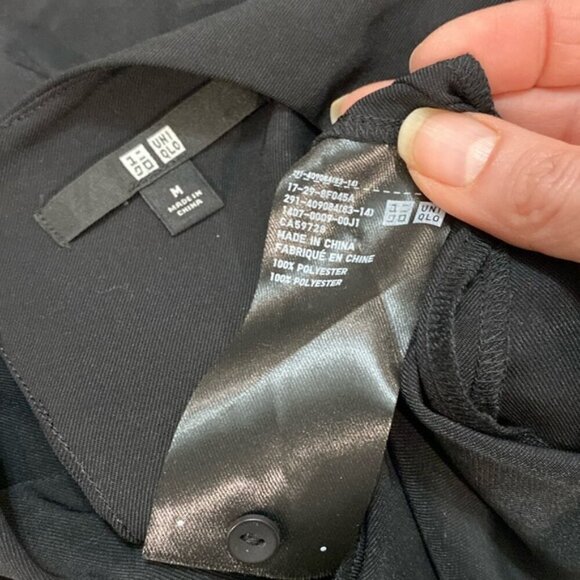 Uniqlo Black sleeveless shift dress size medium - Picture 14 of 15